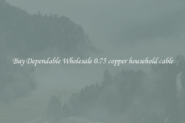 Buy Dependable Wholesale 0.75 copper household cable