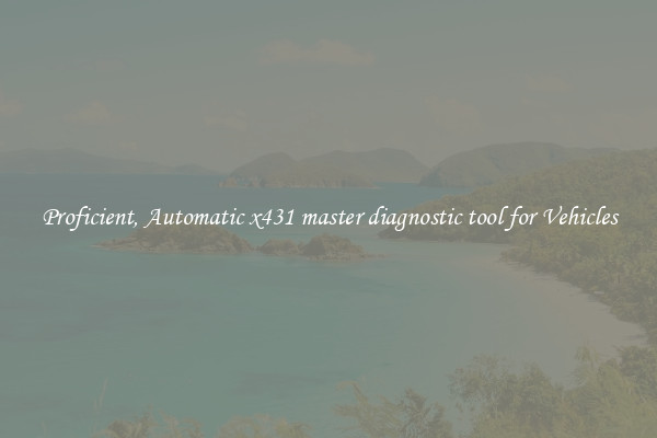 Proficient, Automatic x431 master diagnostic tool for Vehicles