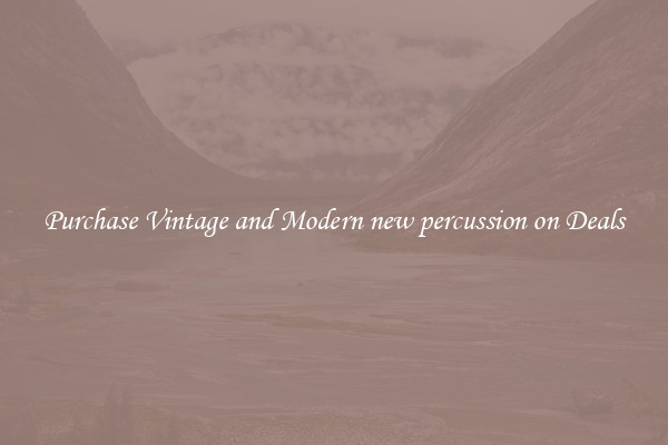 Purchase Vintage and Modern new percussion on Deals