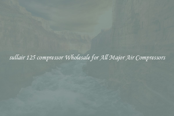 sullair 125 compressor Wholesale for All Major Air Compressors