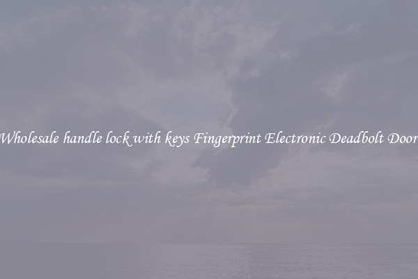 Wholesale handle lock with keys Fingerprint Electronic Deadbolt Door 