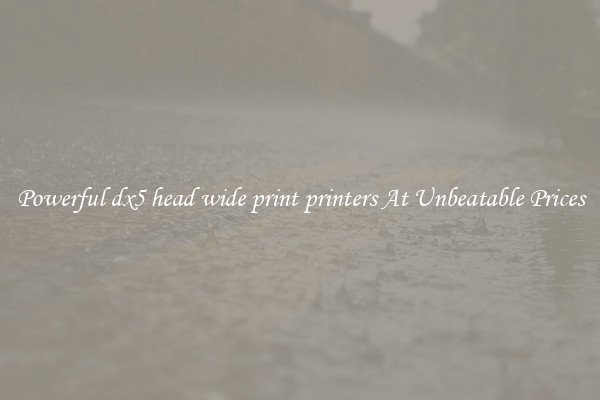 Powerful dx5 head wide print printers At Unbeatable Prices