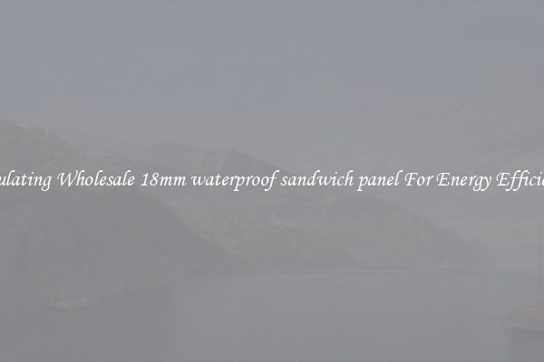 Insulating Wholesale 18mm waterproof sandwich panel For Energy Efficiency