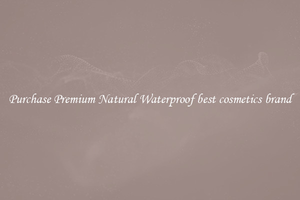 Purchase Premium Natural Waterproof best cosmetics brand