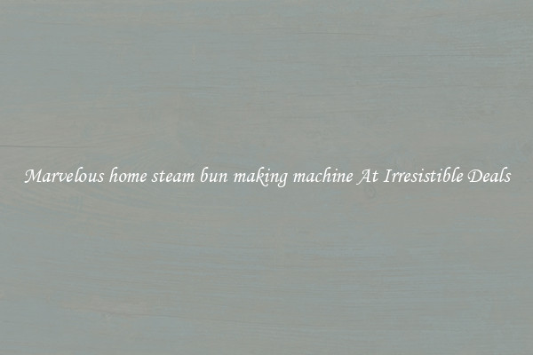 Marvelous home steam bun making machine At Irresistible Deals