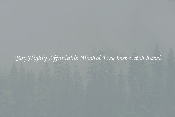 Buy Highly Affordable Alcohol Free best witch hazel